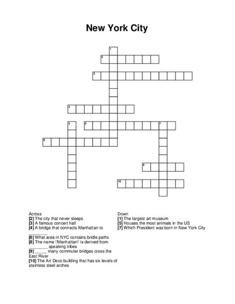 am metro crossword puzzle.